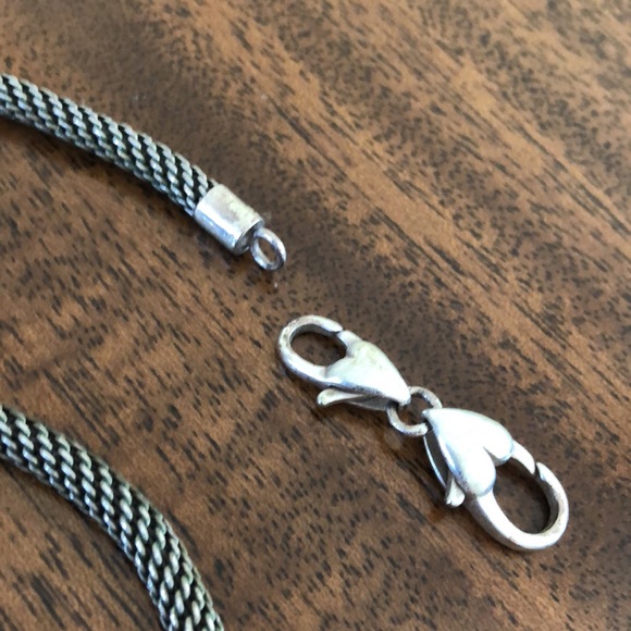 Vintage Retired Brighton Large Mesh Link  Add A Charm  Necklace - Picture 7 of 14